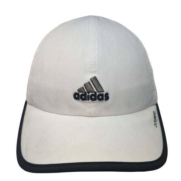 Adidas Adizero Baseball Cap White One Size Adjustable Embroidered 6 Panel - Picture 1 of 9